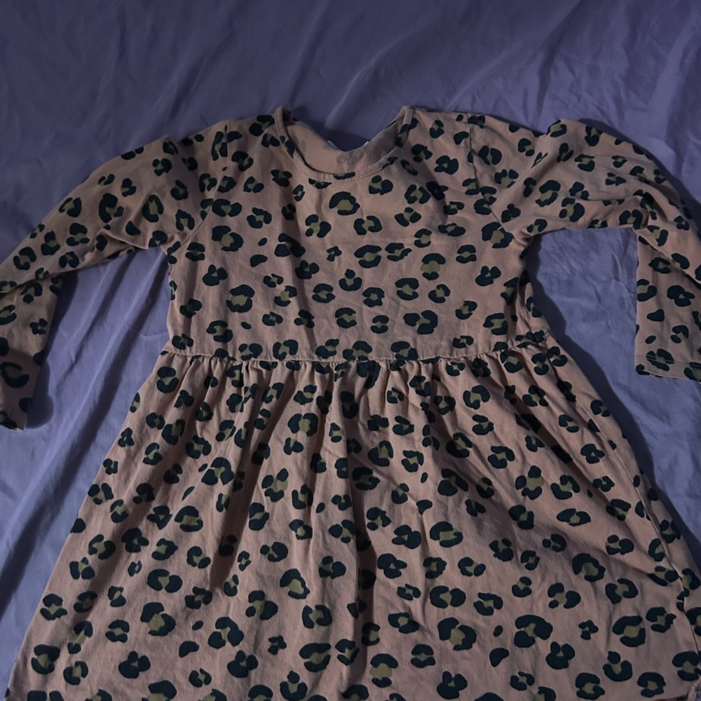 H&M Black and Brown Raglan Sleeve Casual Sundress